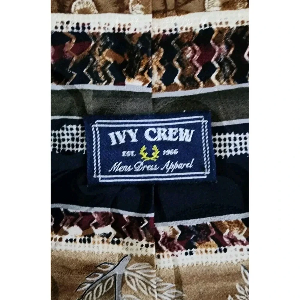Ivy‎ Crew Necktie Abstract Patterned Silk Dress Neck Tie